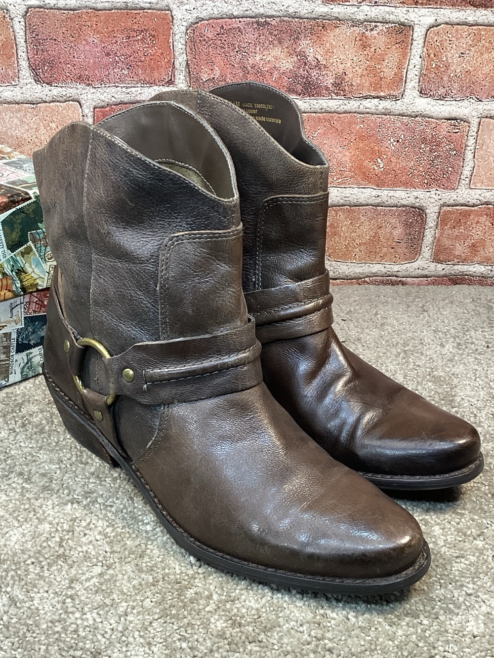Franco Sarto Wade women’s western Harness Boots size 7.5